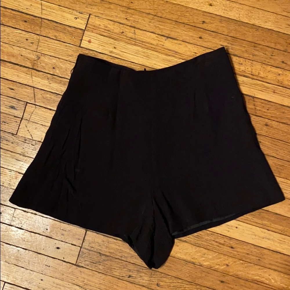 5/48 black high-waist shorts size 0